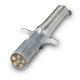 6-WAY METAL PLUG W/ CABLE GUARD-100