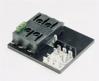 FUSE DISTRIBUTION PANEL WITH GROUNDING PAD FOR ATC OR ATO FUSES OR PLUG IN CIRCUIT BREAKERS #10-32 STUD TERMINAL, QUICK CONNECT 250 MALE TERMINALS