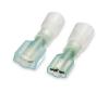 250 FEMALE HEAT SHRINK PUSH ON 16-14 BLUE FULLY INSULATED-25