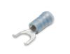 Flanged Spade Terminals, Nylon Insulated with extra crimp Sleeve
